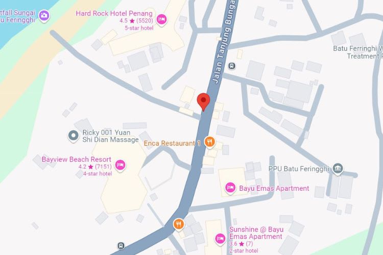 Jalan Batu Ferringhi, Batu Ferringhi, Penang (5 panels)