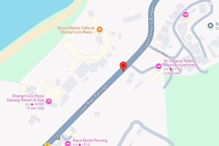 Jalan Batu Ferringhi, Batu Ferringhi, Penang (4 panels, 2 side panels)