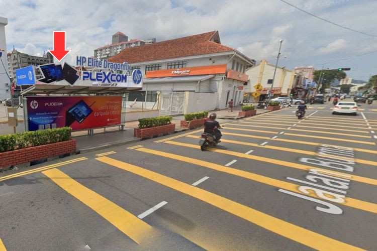 5 Panel Bus Shelter Billboard at Jalan Burma, Georgetown, Penang (5 panels)