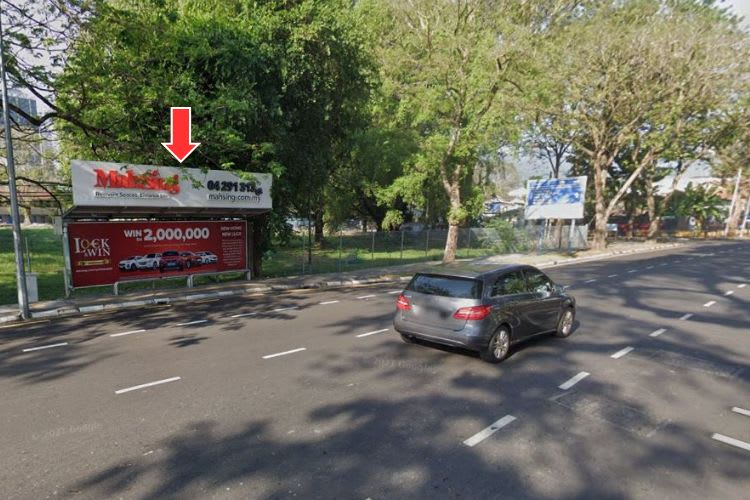 5 Panel Bus Shelter Billboard at Jalan Burma, Georgetown, Penang (5 panels)