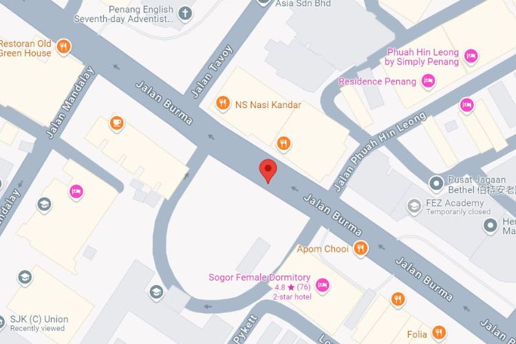 Jalan Burma, Georgetown, Penang (5 panels)