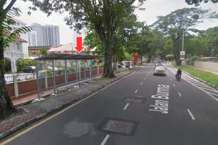 5 Panel Bus Shelter Billboard at Jalan Burma, Georgetown, Penang (5 panels)