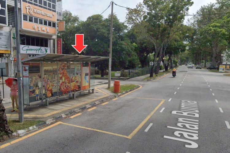 5 Panel Bus Shelter Billboard at Jalan Burma, Georgetown, Penang (5 panels)