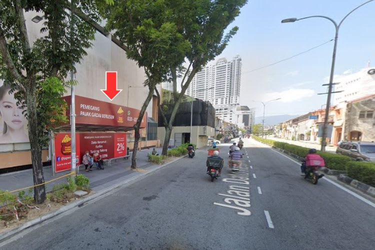 5 Panel Bus Shelter Billboard at Jalan Dato Keramat, Georgetown, Penang (5 panels)