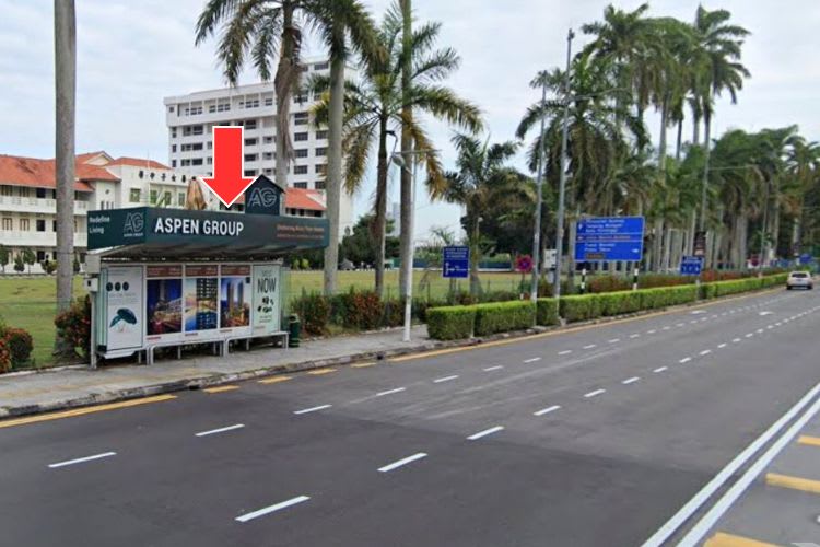 5 Panel Bus Shelter Billboard at Jalan Gottlieb, Georgetown, Penang (5 panels)