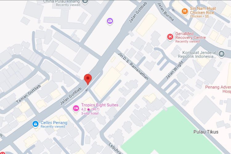 Jalan Gottlieb, Georgetown, Penang (5 panels)