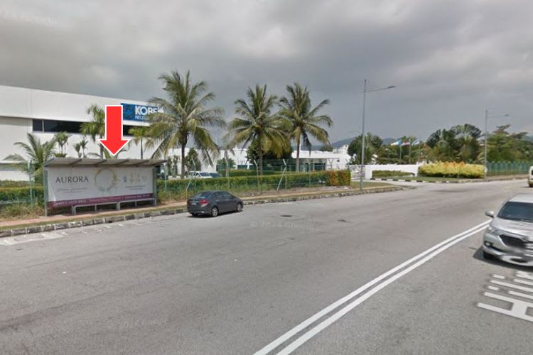 5 Panel Bus Shelter Billboard at Hilir Sungai Kluang 1, Bayan Lepas, Penang (5 panels)