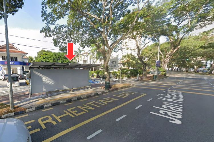 5 Panel Bus Shelter Billboard at Jalan Kelawai, Georgetown, Penang (5 panels)