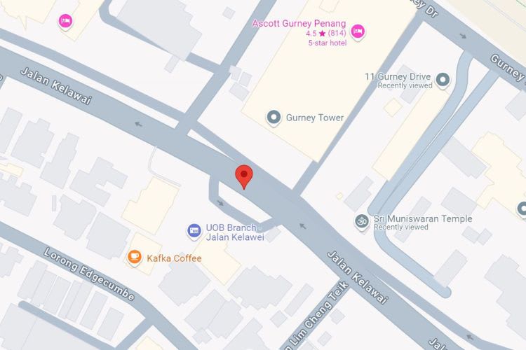 Jalan Kelawai, Georgetown, Penang (5 panels)