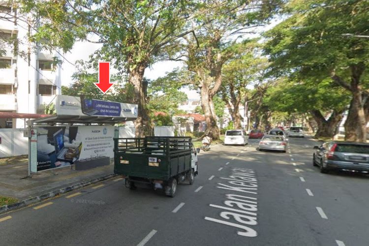 5 Panel Bus Shelter Billboard at Jalan Kelawai, Georgetown, Penang (5 panels)