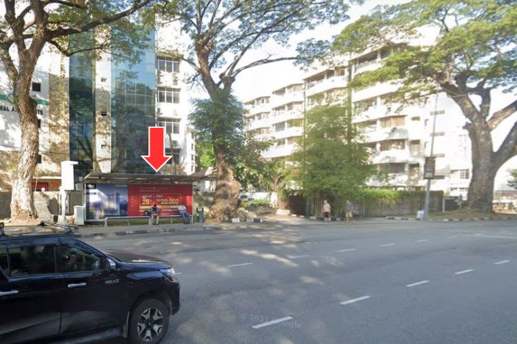 5 Panel Bus Shelter Billboard at Jalan Kelawai, Georgetown, Penang (5 panels)