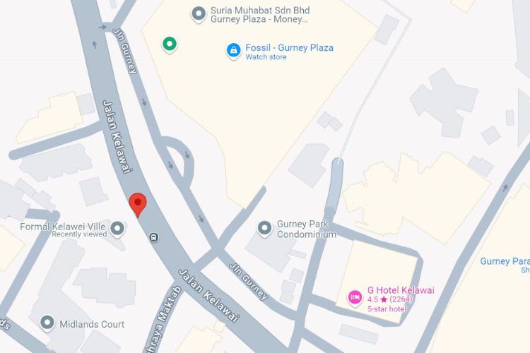 Jalan Kelawai, Georgetown, Penang (5 panels)