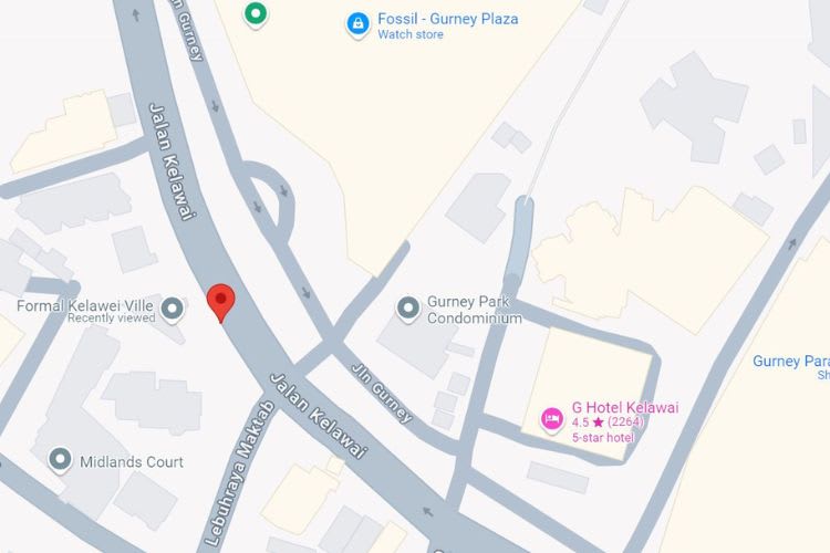 Jalan Kelawai, Georgetown, Penang ( 5 panels)