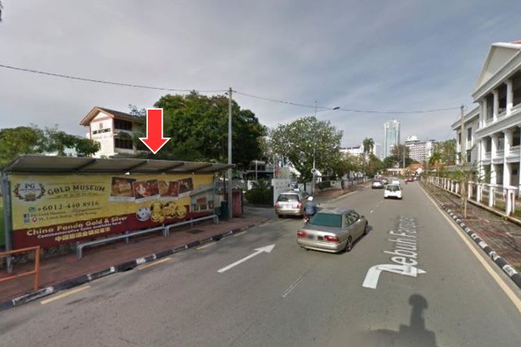 5 Panel Bus Shelter Billboard at Lebuh Farquhar, Georgetown, Penang ( 5 panels)