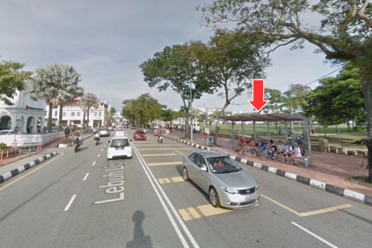 5 Panel Bus Shelter Billboard at Lebuh Light, Georgetown, Penang (5 panels)