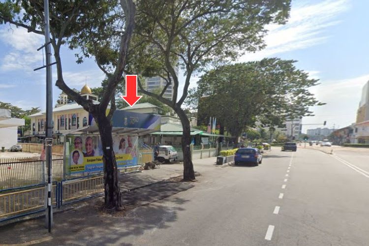 5 Panel Bus Shelter Billboard at Jalan Macalister, Georgetown, Penang (5 panels)