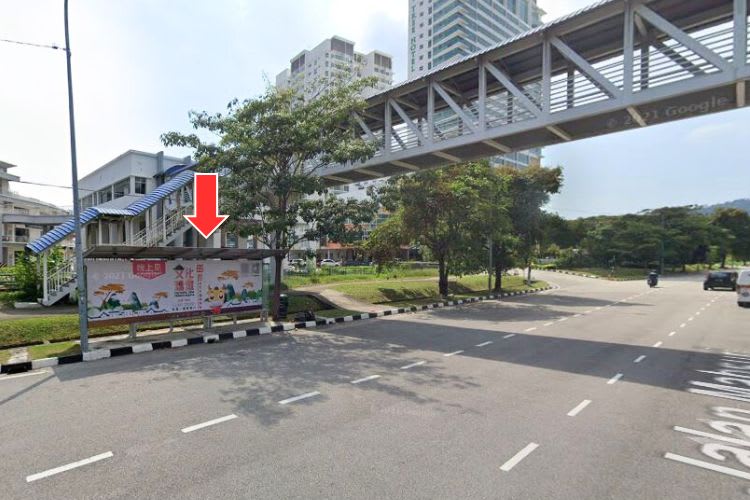 5 Panel Bus Shelter Billboard at Jalan Mahsuri, Bayan Lepas, Penang (5 panels)