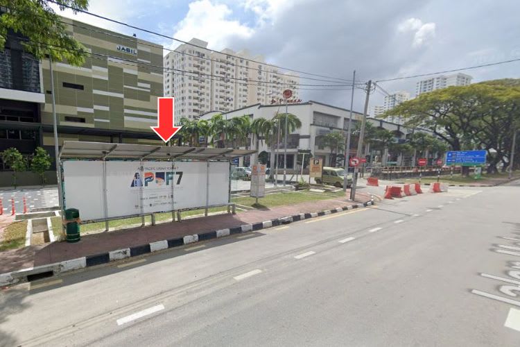 5 Panel Bus Shelter Billboard at Jalan Mahsuri, Bayan Lepas, Penang (5 panels)