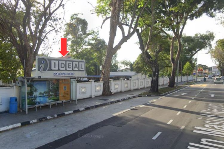 6 Panel Bus Shelter Billboard at Jalan Masjid Negeri, Jelutong, Penang (4 panels, 2 side panels)