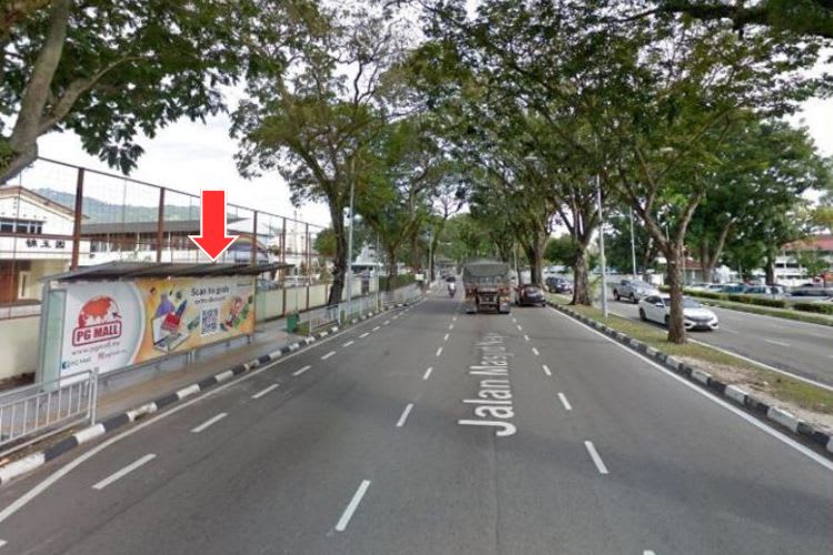 5 Panel Bus Shelter Billboard at Jalan Masjid Negeri, Jelutong, Penang (5 panels)