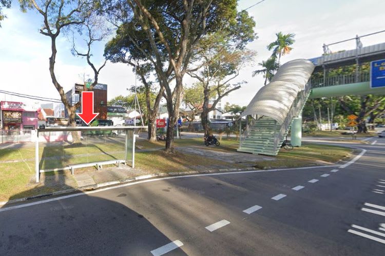 6 Panel Bus Shelter Billboard at Jalan Masjid Negeri, Jelutong, Penang (4 panels, 2 side panels)