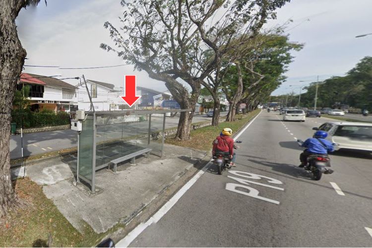 6 Panel Bus Shelter Billboard at Jalan Masjid Negeri, Jelutong, Penang (4 panels, 2 side panels)