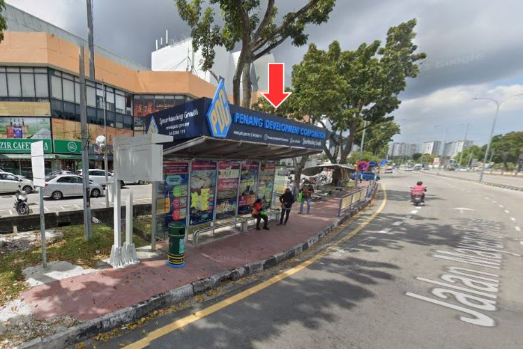 5 Panel Bus Shelter Billboard at Jalan Mayang Pasir, Bayan Lepas, Penang (5 panels)
