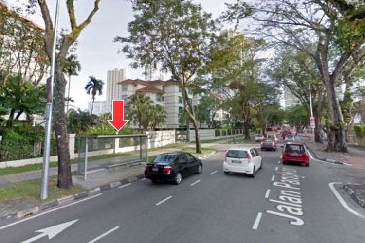 6 Panel Bus Shelter Billboard at Jalan Pangkor, Georgetown, Penang (4 panels, 2 side panels)