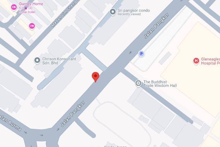 Jalan Pangkor, Georgetown, Penang (4 panels, 2 side panels)