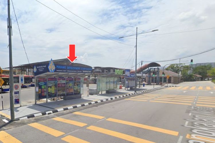 5 Panel Bus Shelter Billboard at Pengkalan Weld, Georgetown, Penang (5 panels)