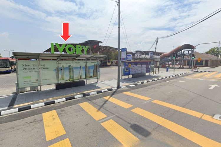 5 Panel Bus Shelter Billboard at Pengkalan Weld, Georgetown, Penang (5 panels)