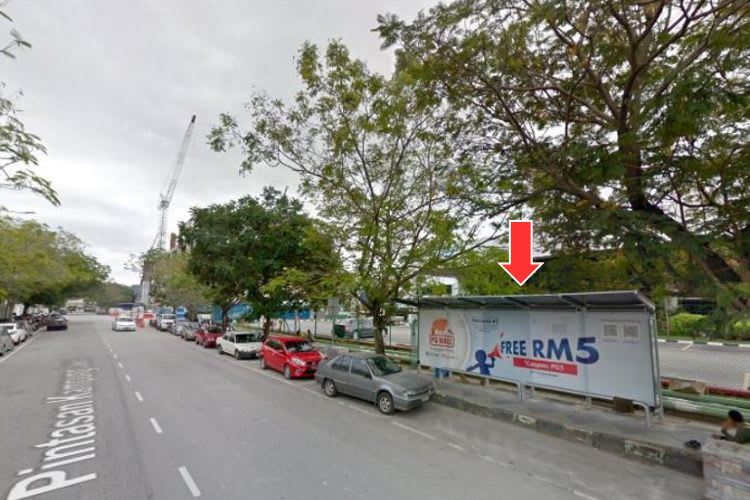 5 Panel Bus Shelter Billboard at Pintasan Kampung Jawa, Bayan Lepas, Penang (5 panels)