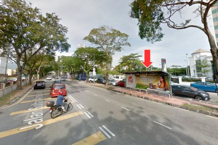 5 Panel Bus Shelter Billboard at Jalan Sultan Ahmad Shah, Georgetown, Penang (5 panels)