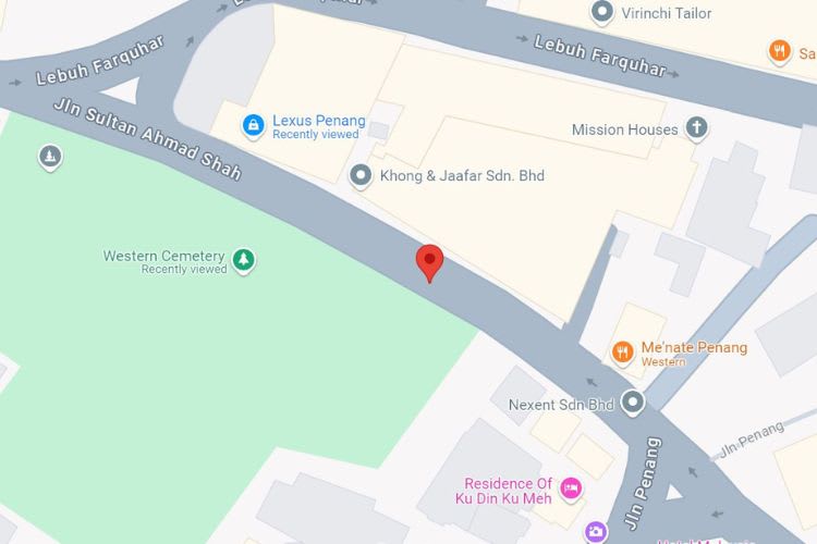 Jalan Sultan Ahmad Shah, Georgetown, Penang (5 panels)