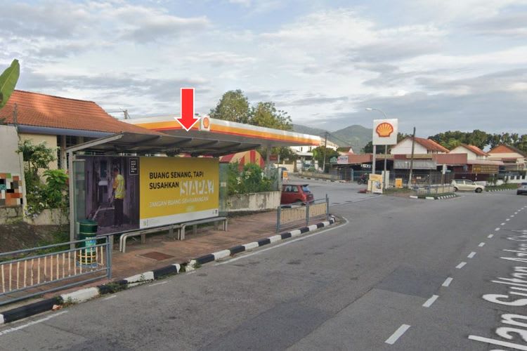 5 Panel Bus Shelter Billboard at Jalan Sultan Azlan Shah, Gelugor, Penang (5 panels)