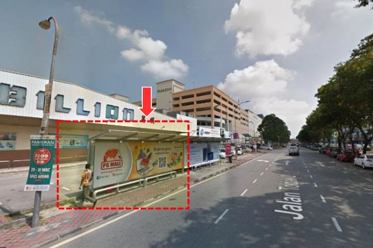 5 Panel Bus Shelter Billboard at Jalan Todak, Seberang Jaya, Penang (5 panels)