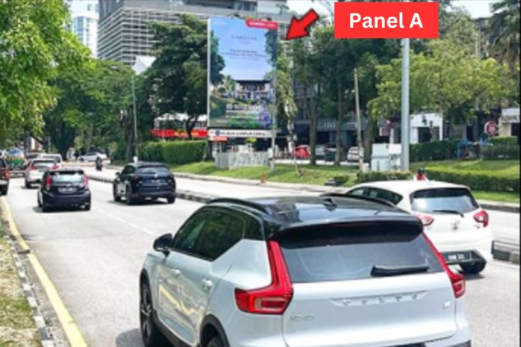 2 Sided Vertical Minipole Billboard at Jalan 19/70a, Sri Hartamas, Kuala Lumpur