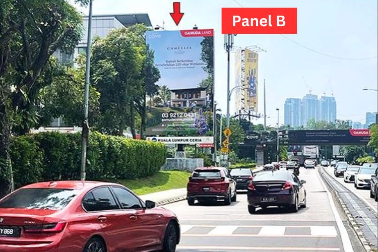 Vertical Minipole Billboard at Jalan 19/70a, Sri Hartamas, Kuala Lumpur