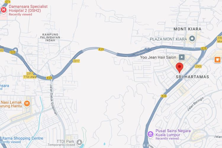 Map - Vertical Minipole Billboard at Jalan 19/70a, Sri Hartamas, Kuala Lumpur