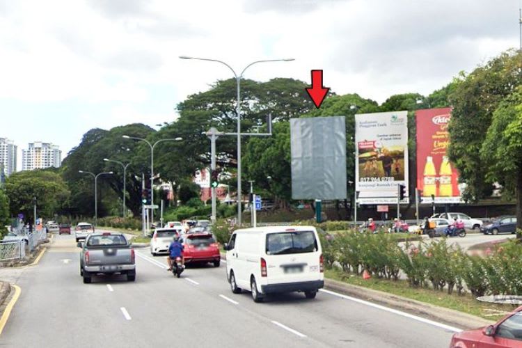 1 Sided Vertical Minipole Billboard at Persiaran P.P Narayanan, Seksyen 14, Petaling Jaya, Selangor (near Shell Petrol Station)
