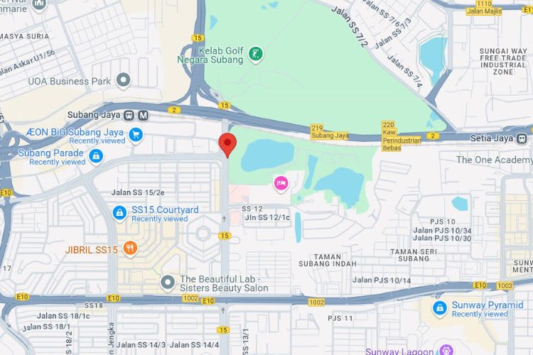 Map - Free Standing Billboard at Persiaran Kewajipan / Jalan Kemajuan Subang, Subang Jaya, Selangor (from Subang Parade)