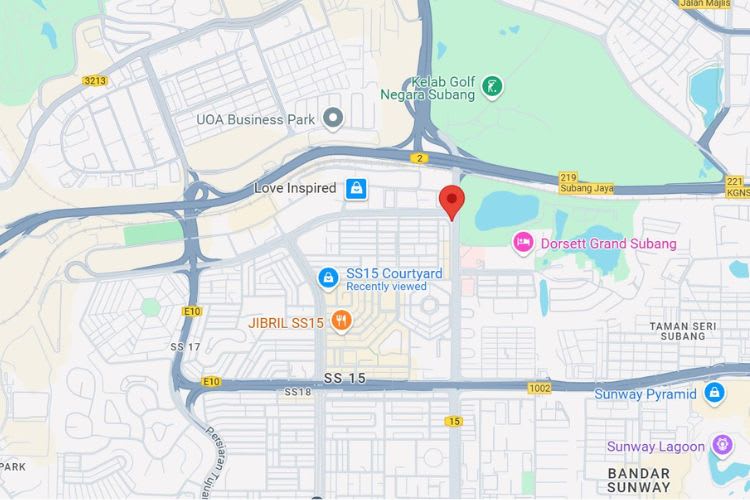 Map - Free Standing Billboard at Persiaran Kewajipan / Jalan Kemajuan Subang, Subang Jaya, Selangor