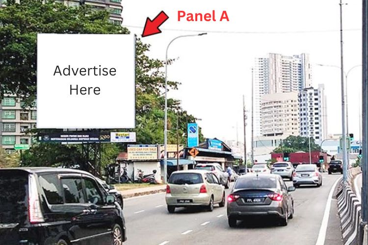 2 Sided Minipole Billboard at Jalan Tanjung Tokong, Tanjung Tokong, Penang (near Masjid Karwa)