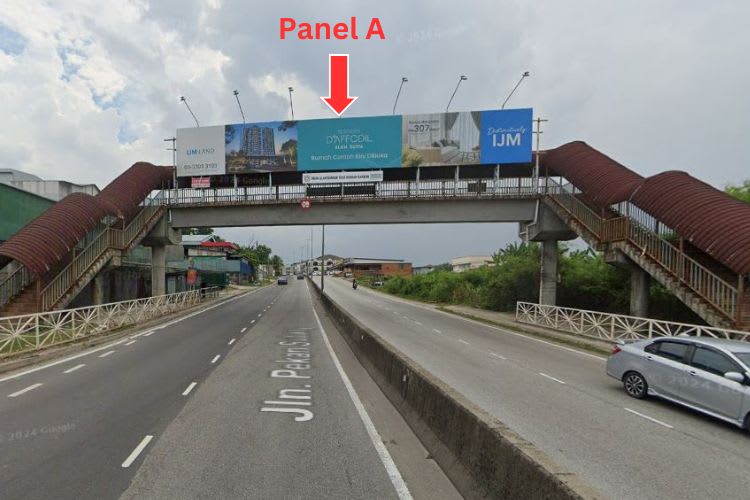 2 Sided Overhead Bridge Billboard at Jalan Pekan Subang, Shah Alam, Selangor (in front of Econsave Kampung Baru Subang)