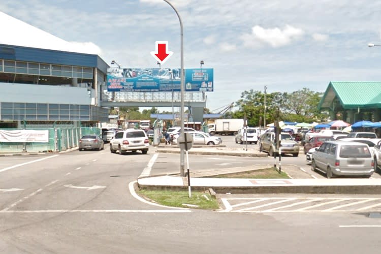 Overhead Bridge Billboard at Pasar Utama Bintulu, Bintulu, Sarawak