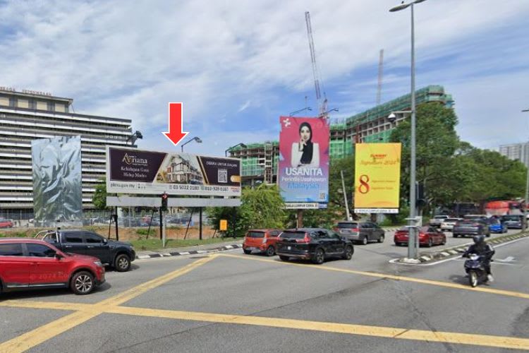 1 Panel Free Standing Billboard at Jalan Dutamas 1, Kuala Lumpur (in front of Lembaga Peperiksaan Negara)