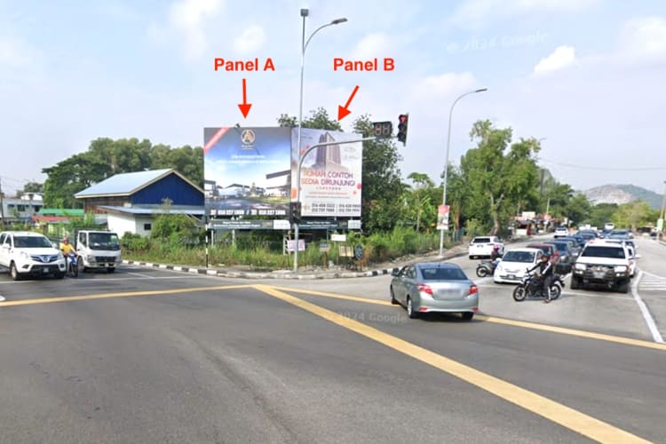 1 Sided Minipole Billboard at Jalan Bukit Minyak - Jalan Bukit Tengah, Bukit Mertajam, Penang (opposite AEON Big Bukit Minyak)