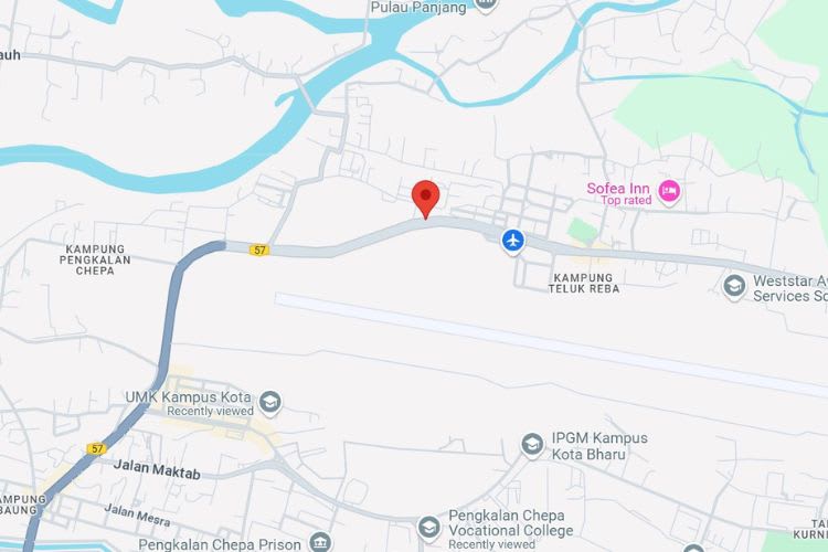 Jalan Pengkalan Chepa, Kota Bharu, Kelantan (infront Kota Bharu Sultan Ismail Petra Airport [B])