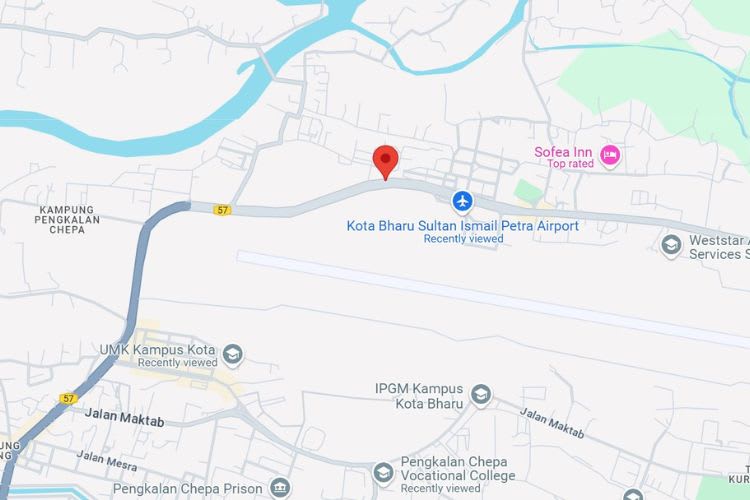 Jalan Pengkalan Chepa, Kota Bharu, Kelantan (infront Kota Bharu Sultan Ismail Petra Airport [D])