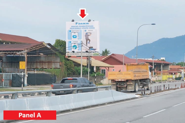 2 Sided Minipole Billboard at Jalan Padang Lallang, Bukit Mertajam, Penang (Near SMA Al-Ahmadiah Al- Ijtimaiah)